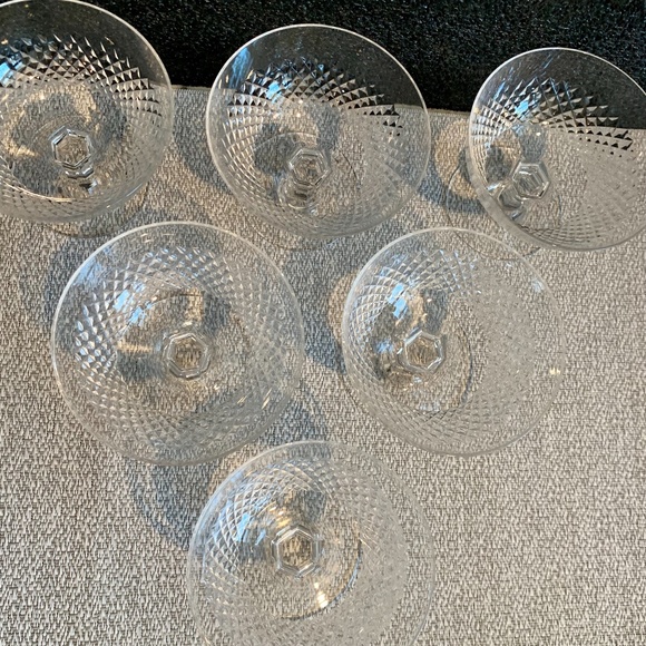 COPY - Mid-Century Modern Crystal Stemware Barware Sherbet - Set of 6 - Picture 4 of 7